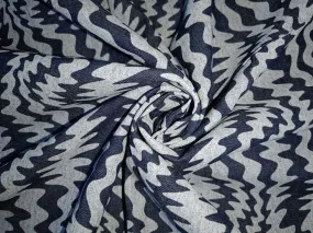 100% Cotton Denim  Fabric 58" wide available in FIVE STYLES  styles [ZIG ZAG / UNICORN / HEART / DENIM BLUE STARS /DINOSAUR/BLACK,BLUE STARS] [15054/55/66/68/15351/54]