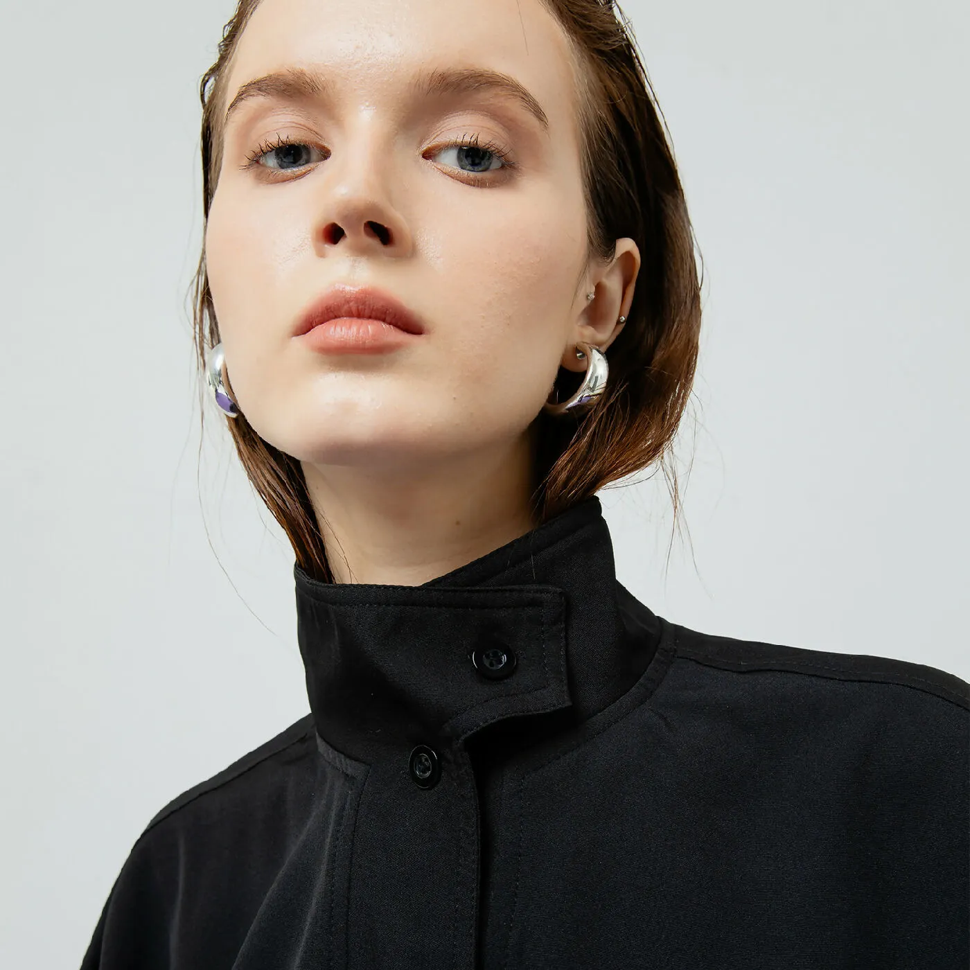 ATSTHELABEL GWEN BLACK TURTLENECK TOP