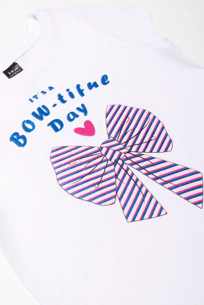 Bow T-Shirt White