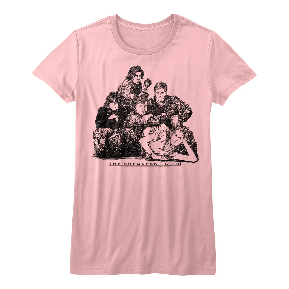 Breakfast Club Group Juniors T-Shirt