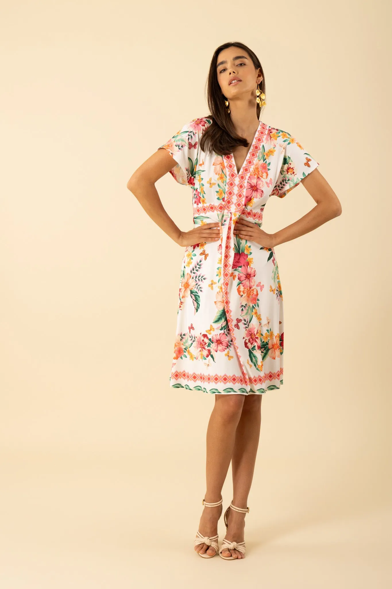 Bridget Midi Dress - Ivory
