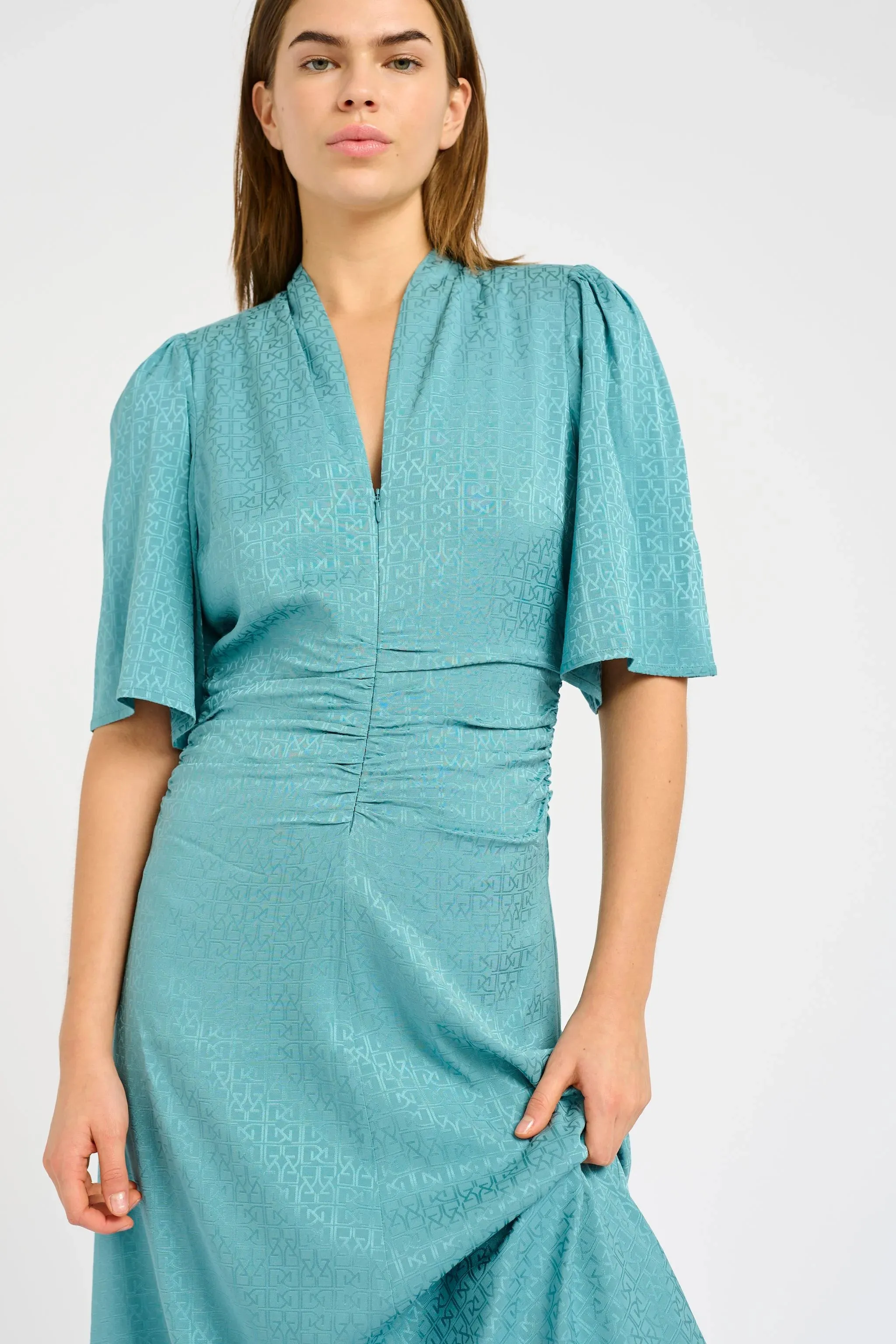 BrinaGZ Midi Ss Dress - Brittany Blue