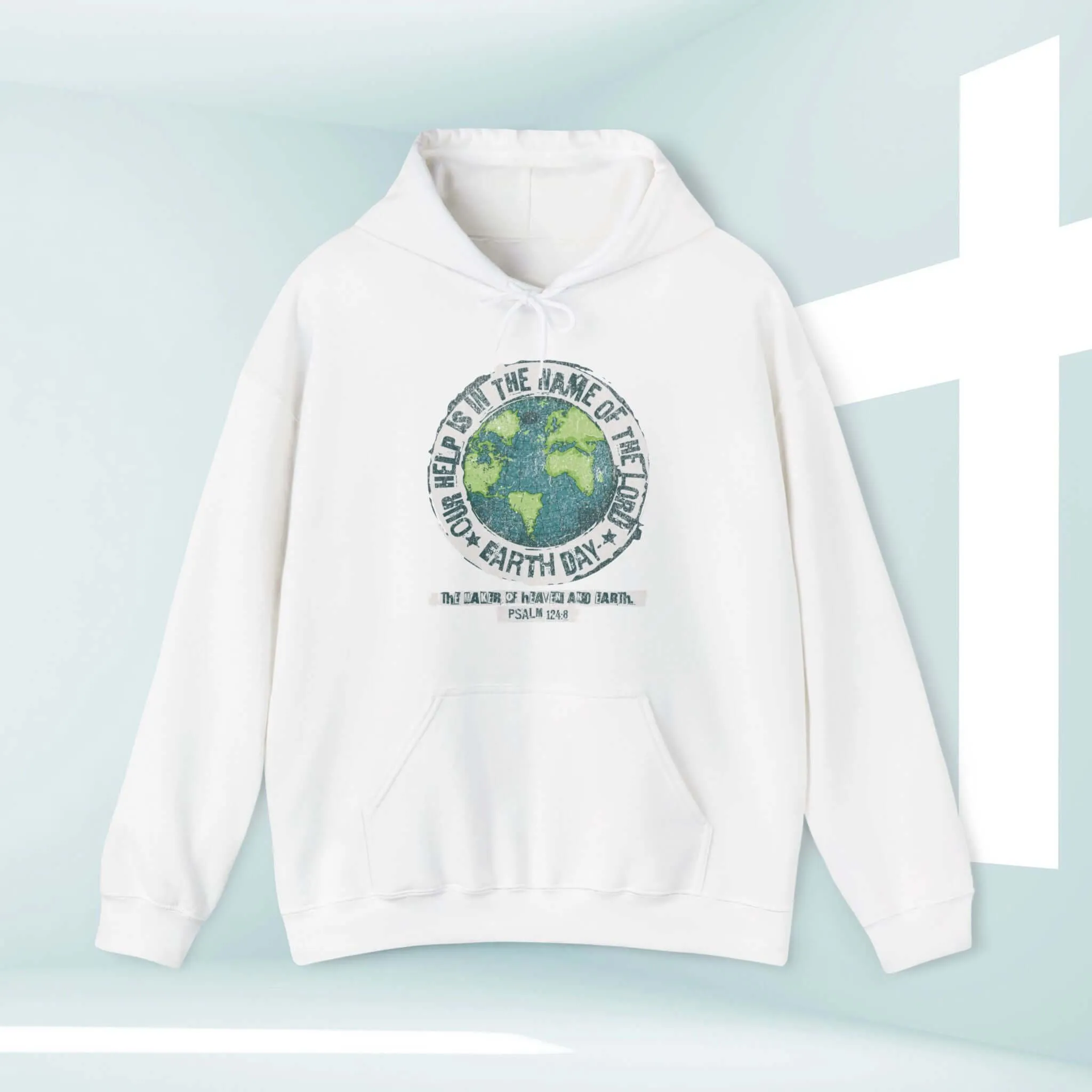 Camping Outdoor Nature Christian Hoodie, Earth Day Our Help Is Hooded Sweatshirt