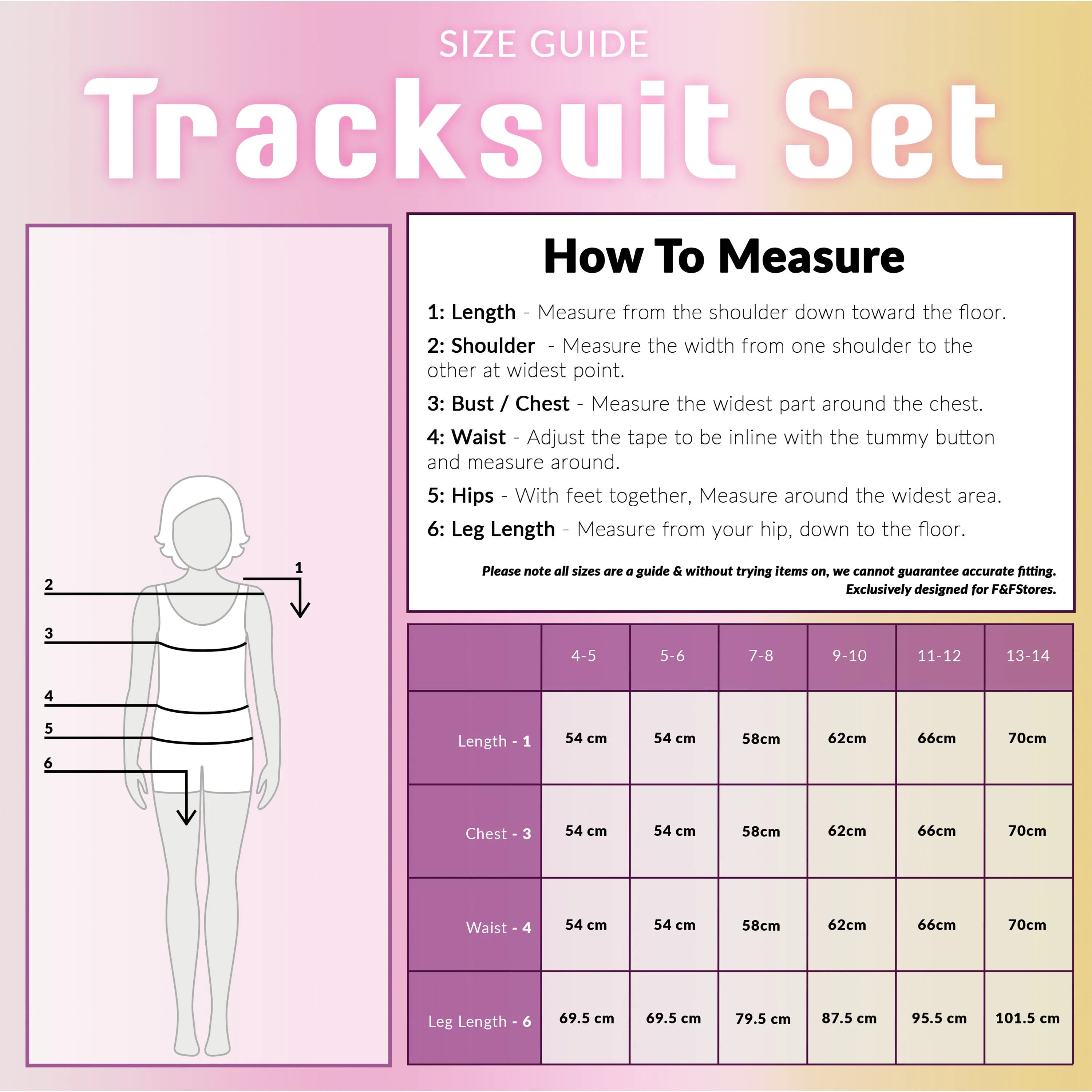 CityComfort Girls Tracksuit Set - RoseGold- Tracksuit for Girls