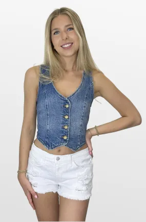 Classic Statement Denim Vest