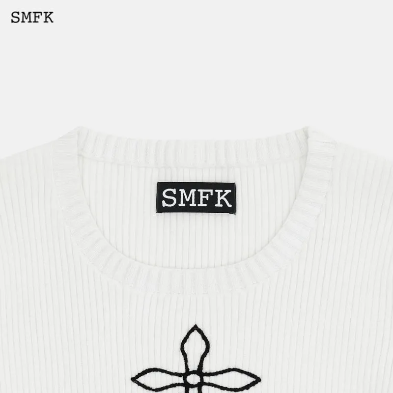 Compass Flower of Dark Classic Cashmere Short Tee White