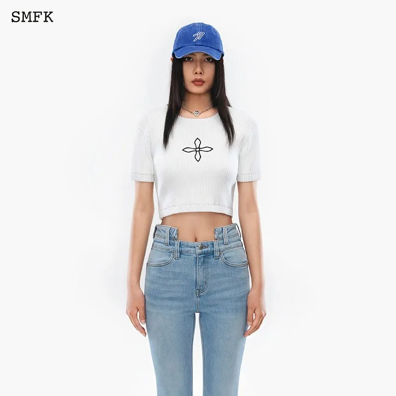Compass Flower of Dark Classic Cashmere Short Tee White