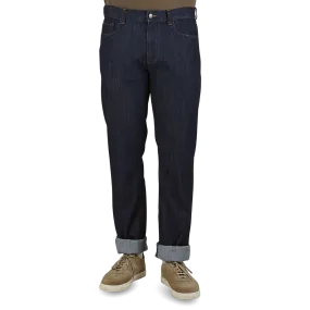 Dark Indigo Cotton Stretch Jeans
