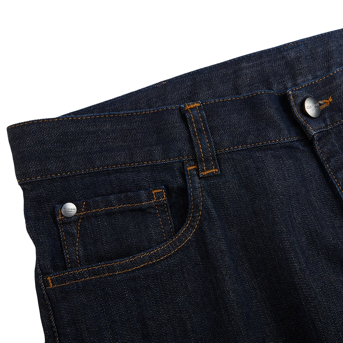 Dark Indigo Cotton Stretch Jeans