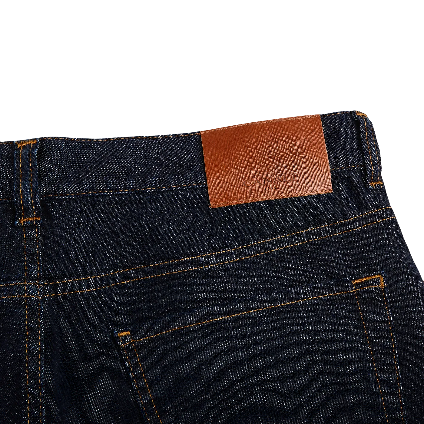 Dark Indigo Cotton Stretch Jeans