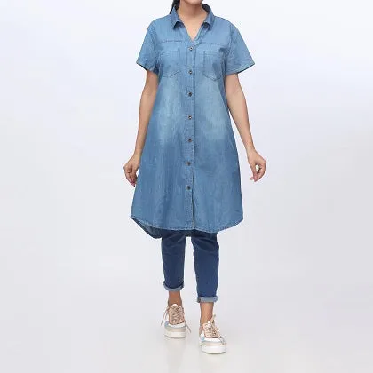 Denim Button Through Shirt PW3978