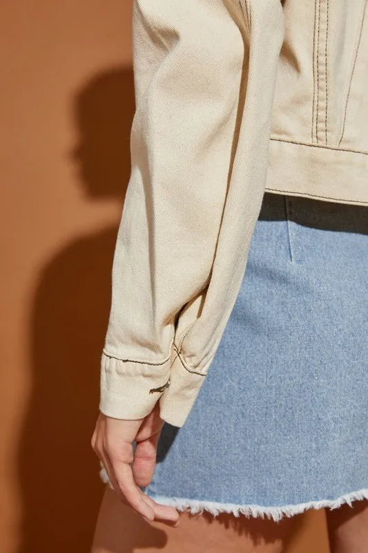 Denim Hooded Jacket