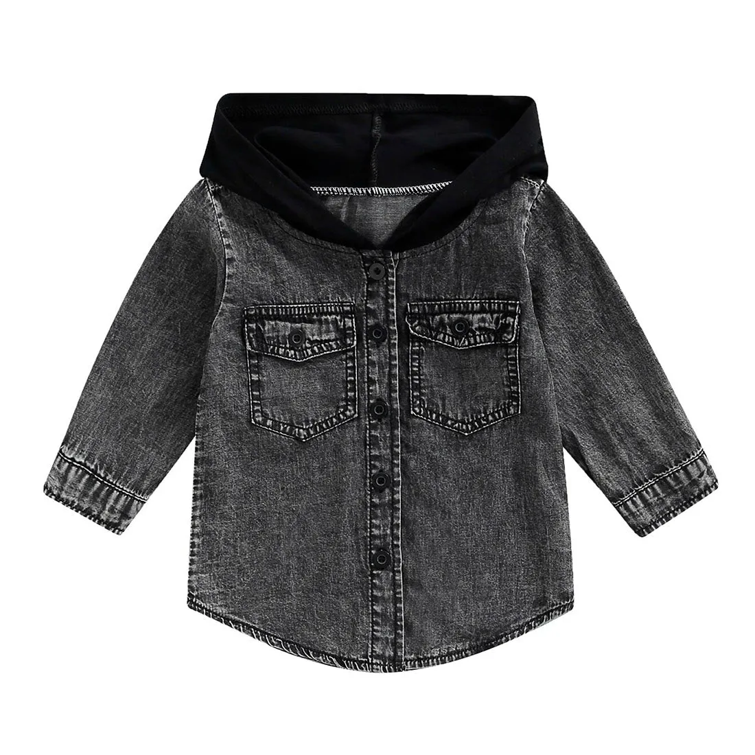 Denim Hooded Toddler Jacket
