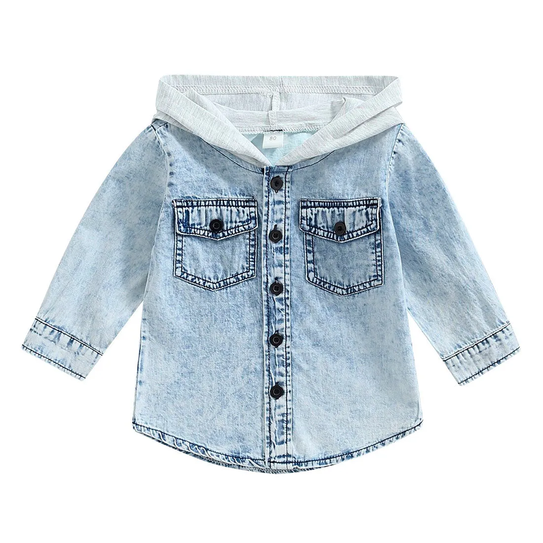 Denim Hooded Toddler Jacket