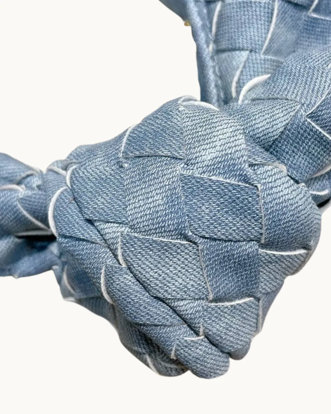 Denim Knot Bag: Medium