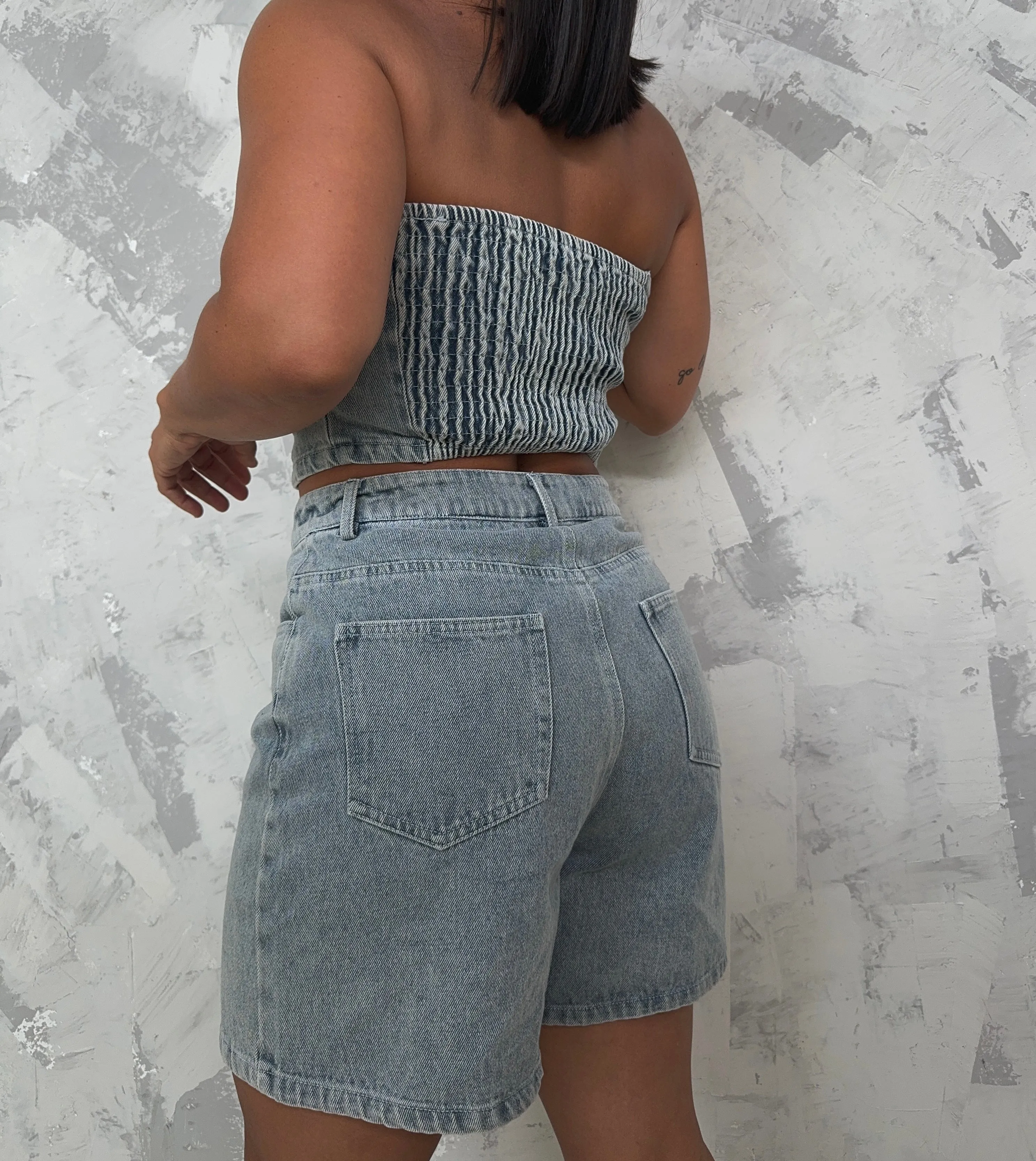 Denim Tube Top