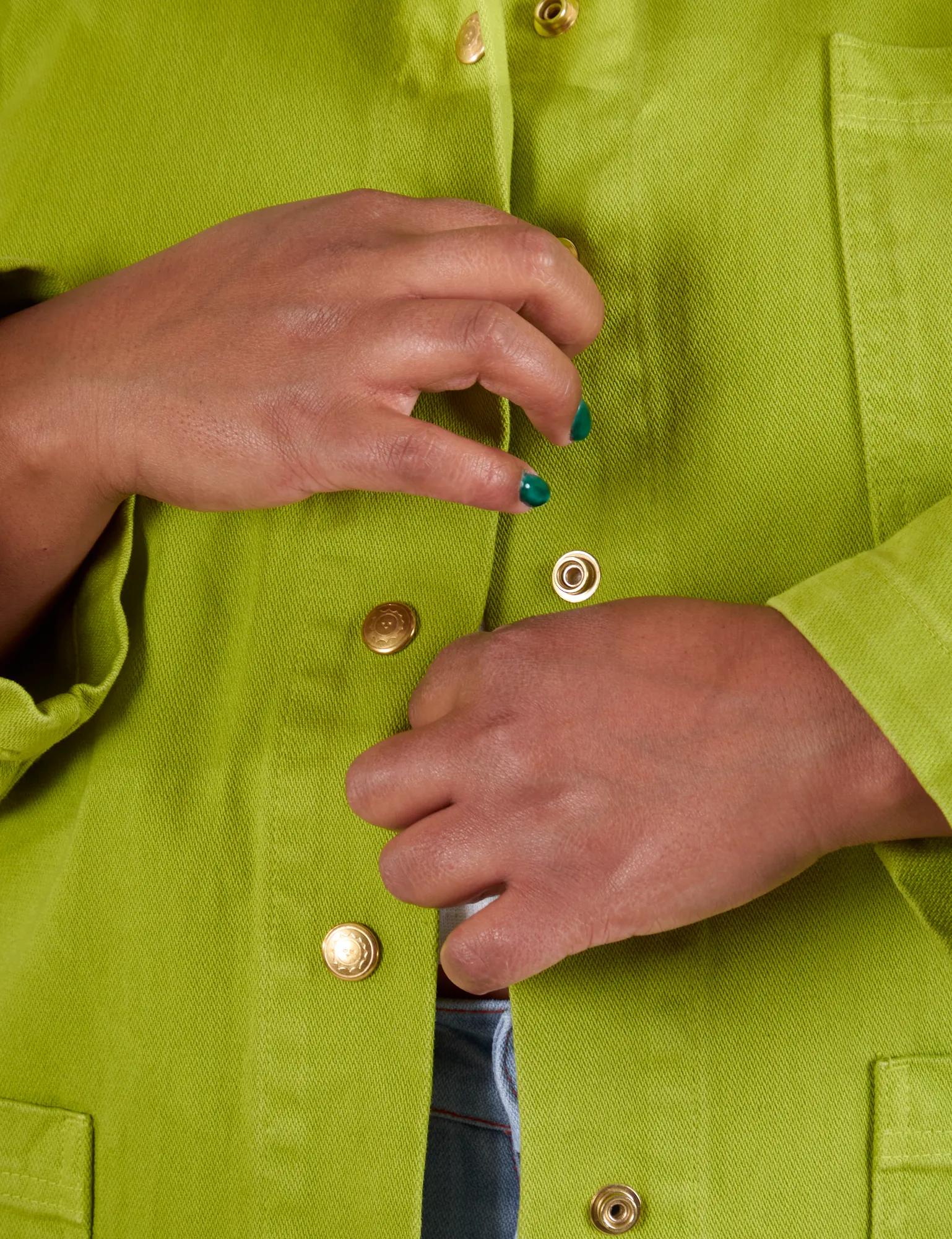 Denim Work Jacket - Gross Green