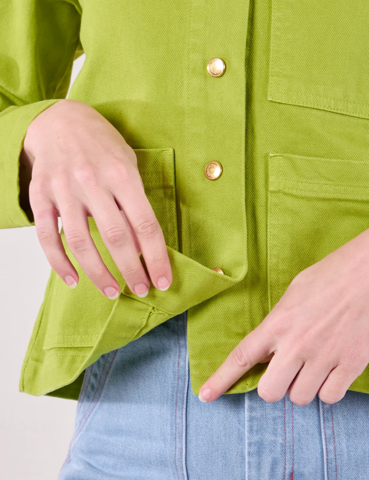 Denim Work Jacket - Gross Green