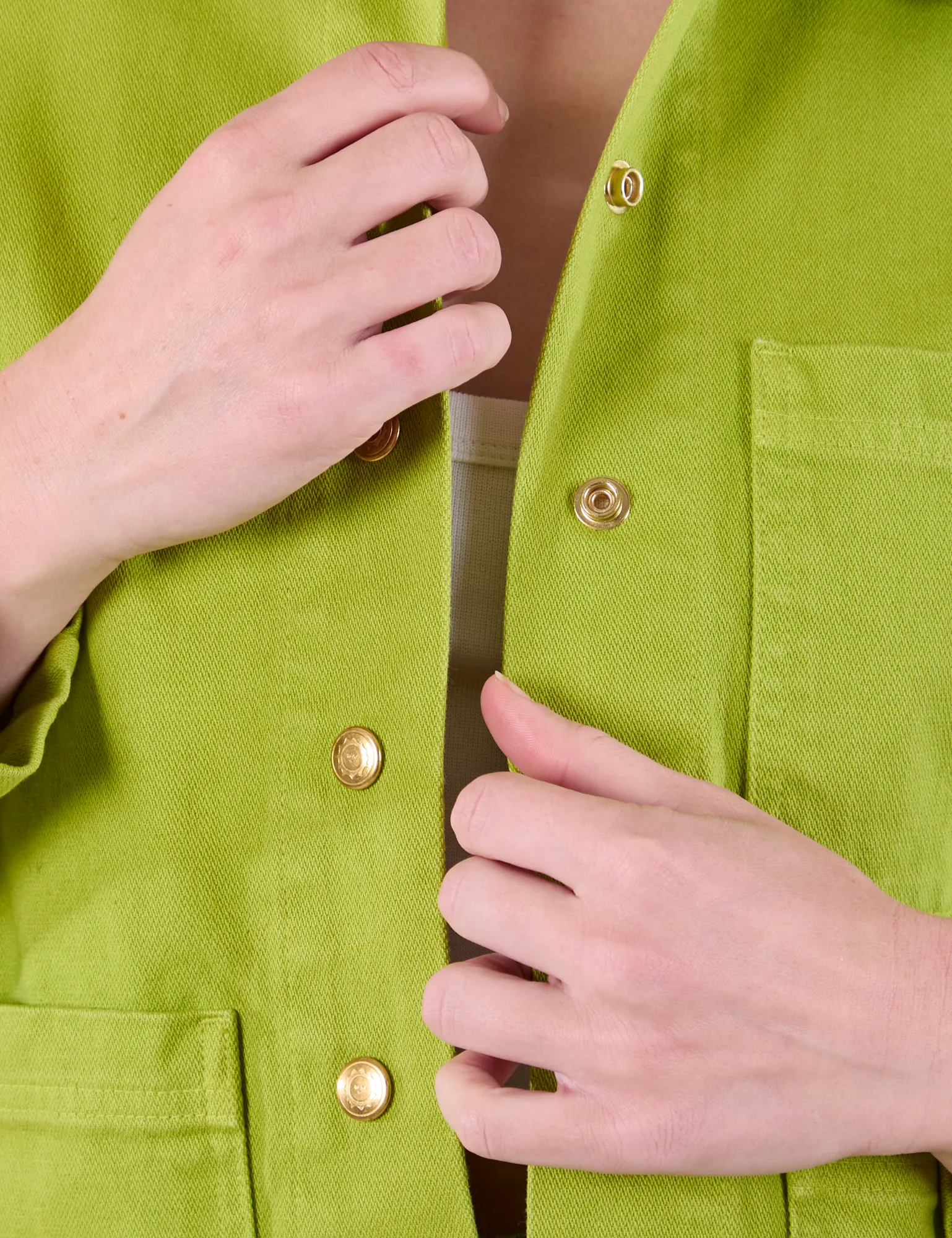 Denim Work Jacket - Gross Green