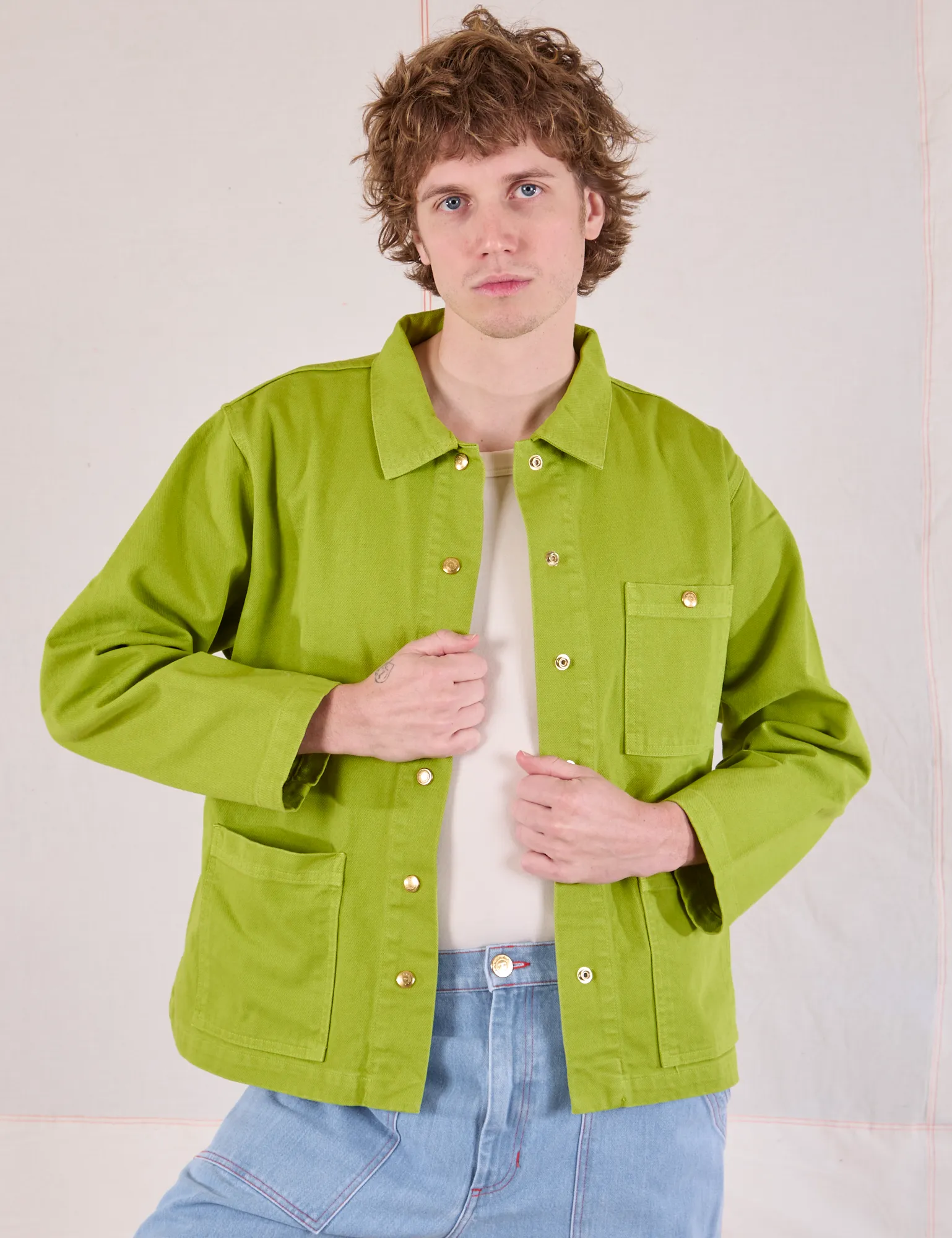 Denim Work Jacket - Gross Green