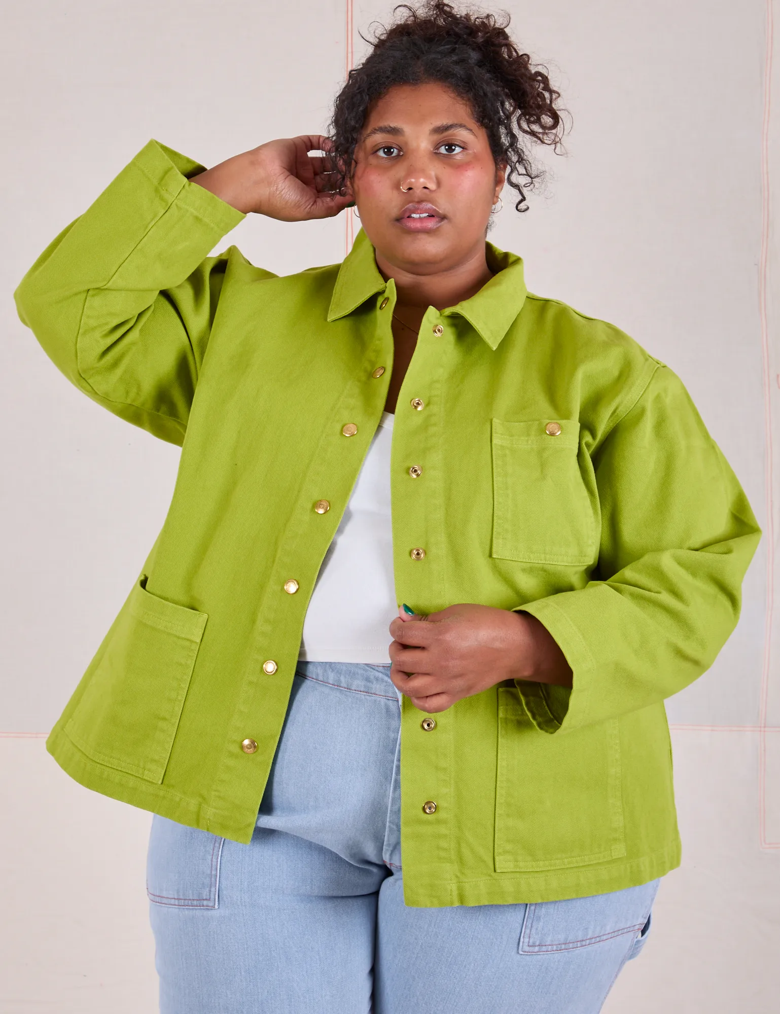 Denim Work Jacket - Gross Green
