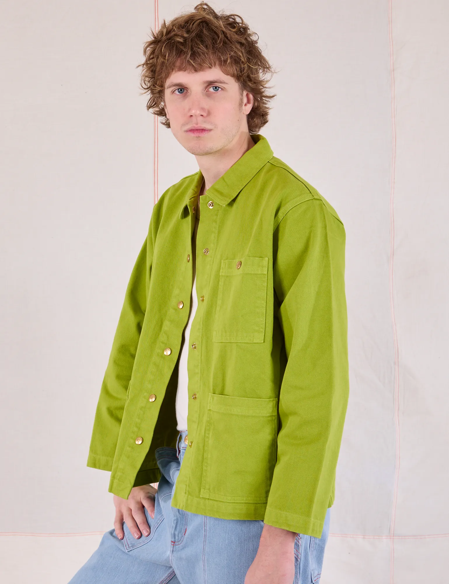 Denim Work Jacket - Gross Green