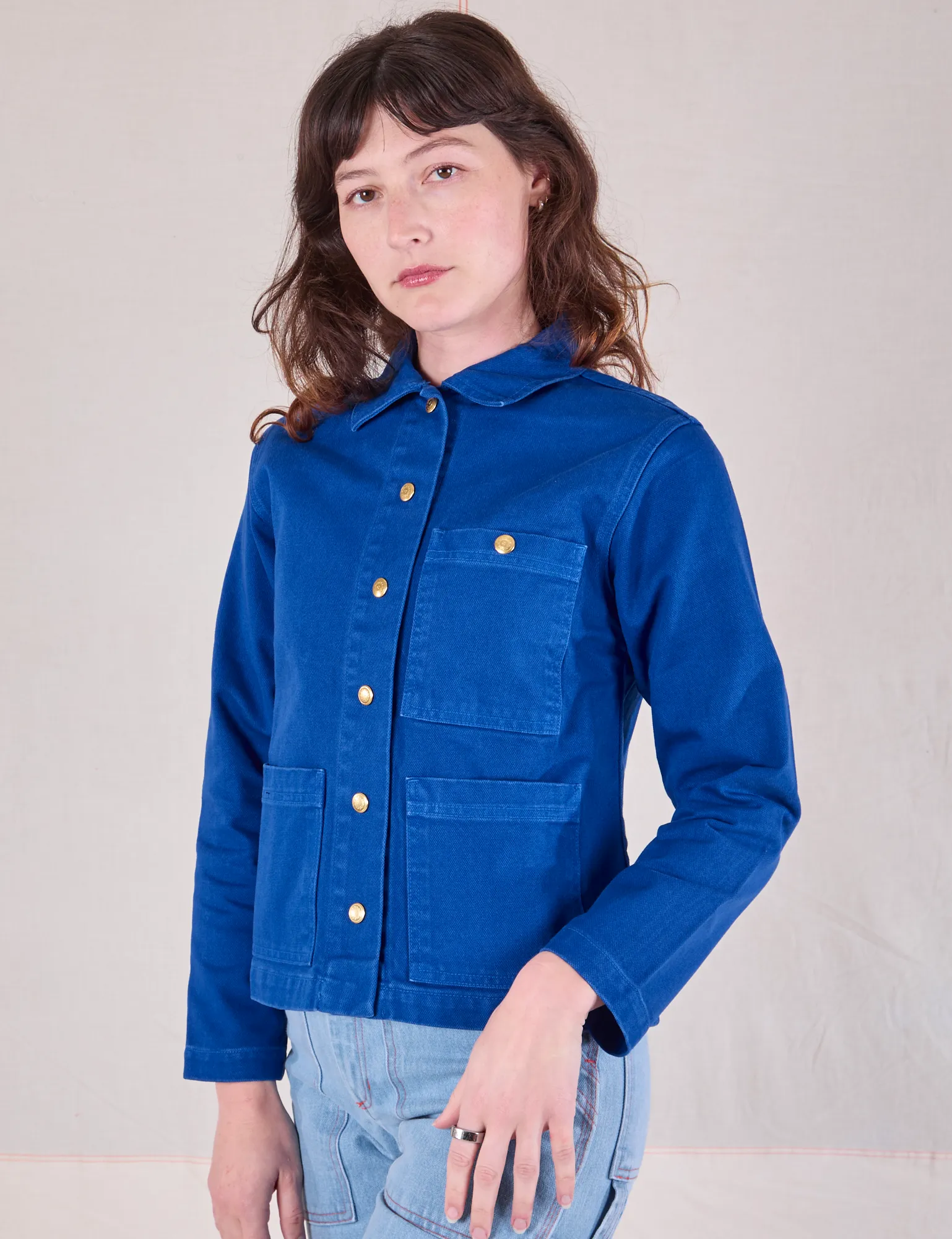 Denim Work Jacket - Royal Blue