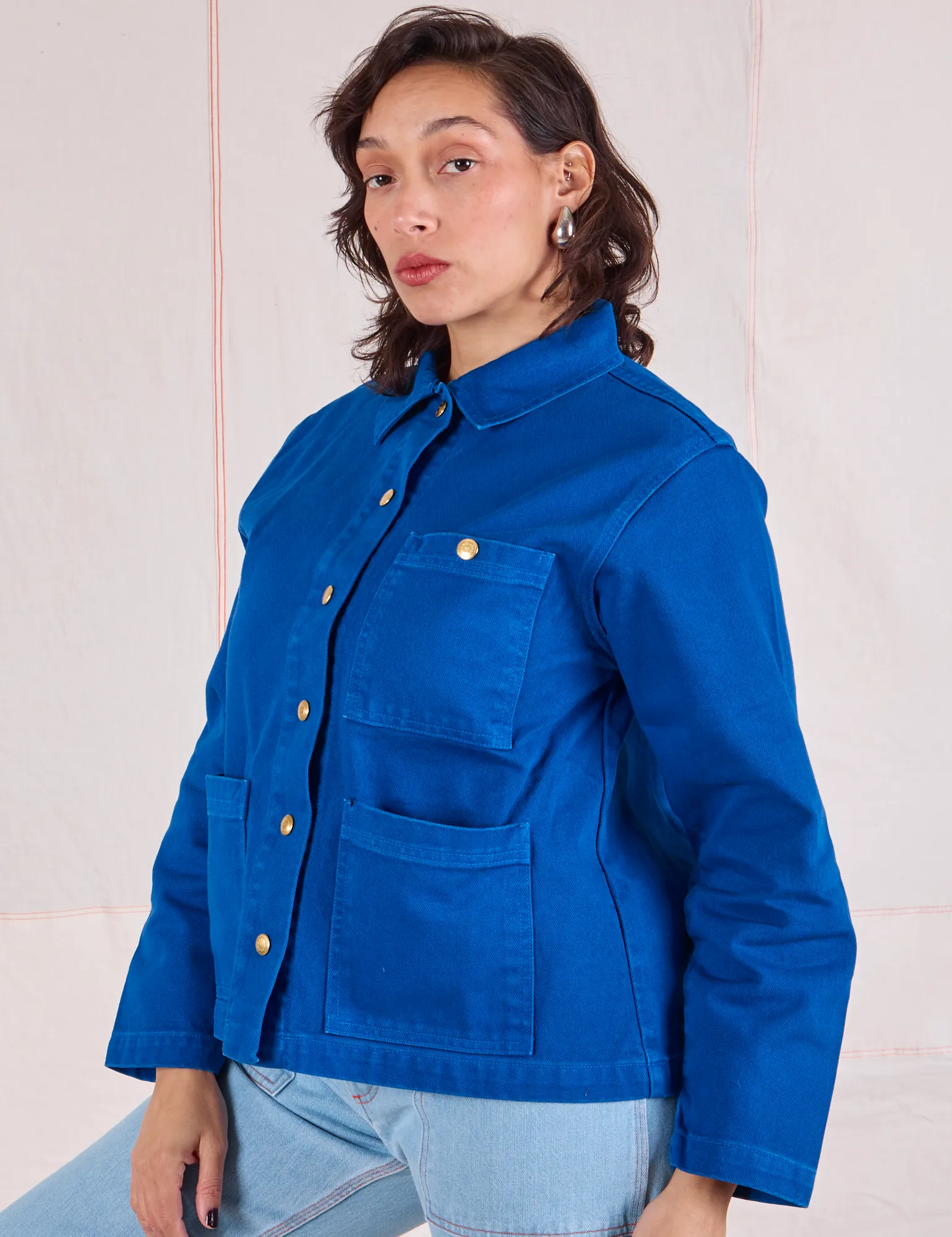 Denim Work Jacket - Royal Blue