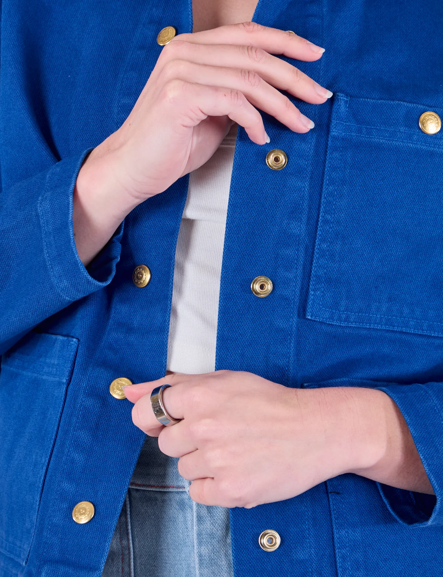 Denim Work Jacket - Royal Blue