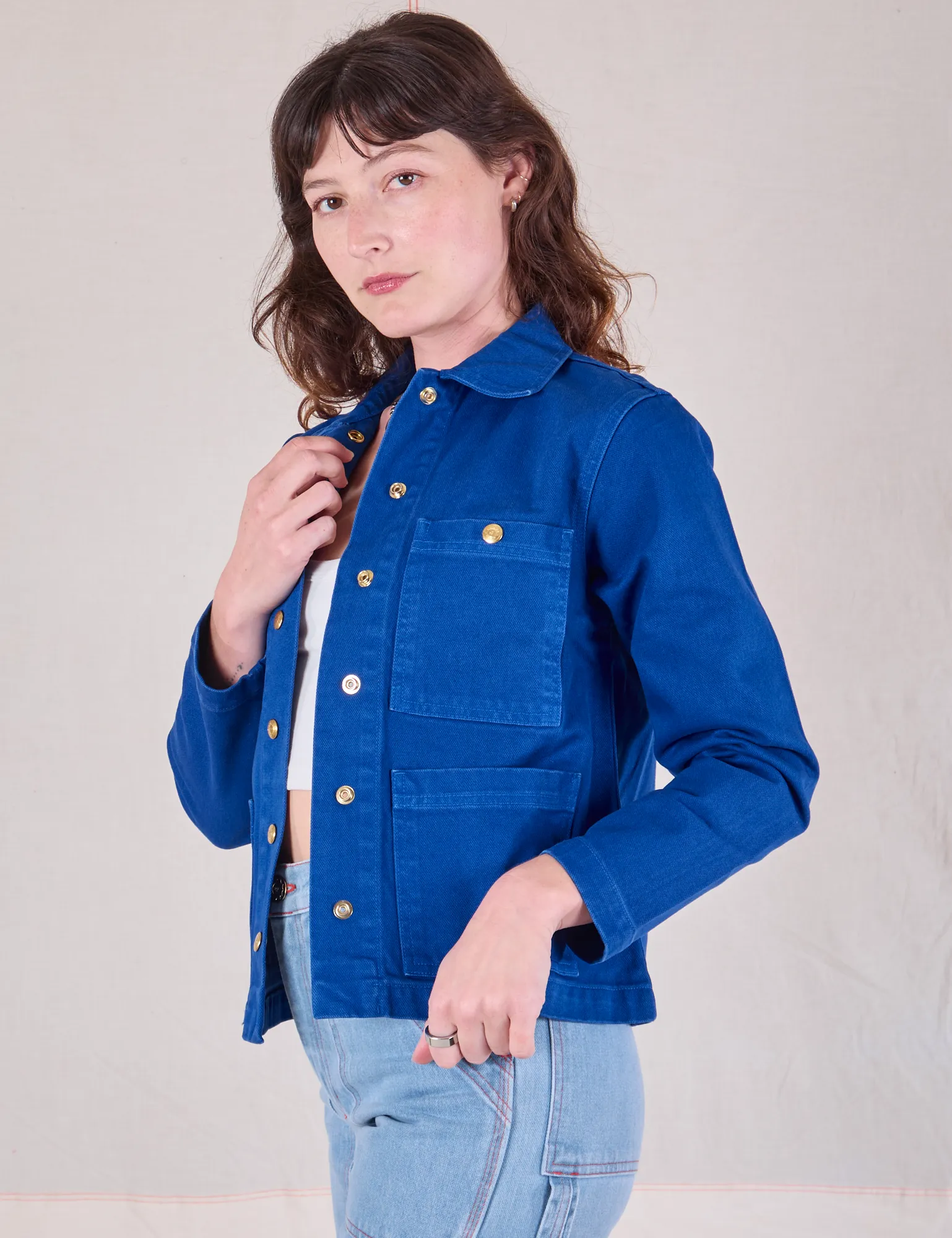 Denim Work Jacket - Royal Blue