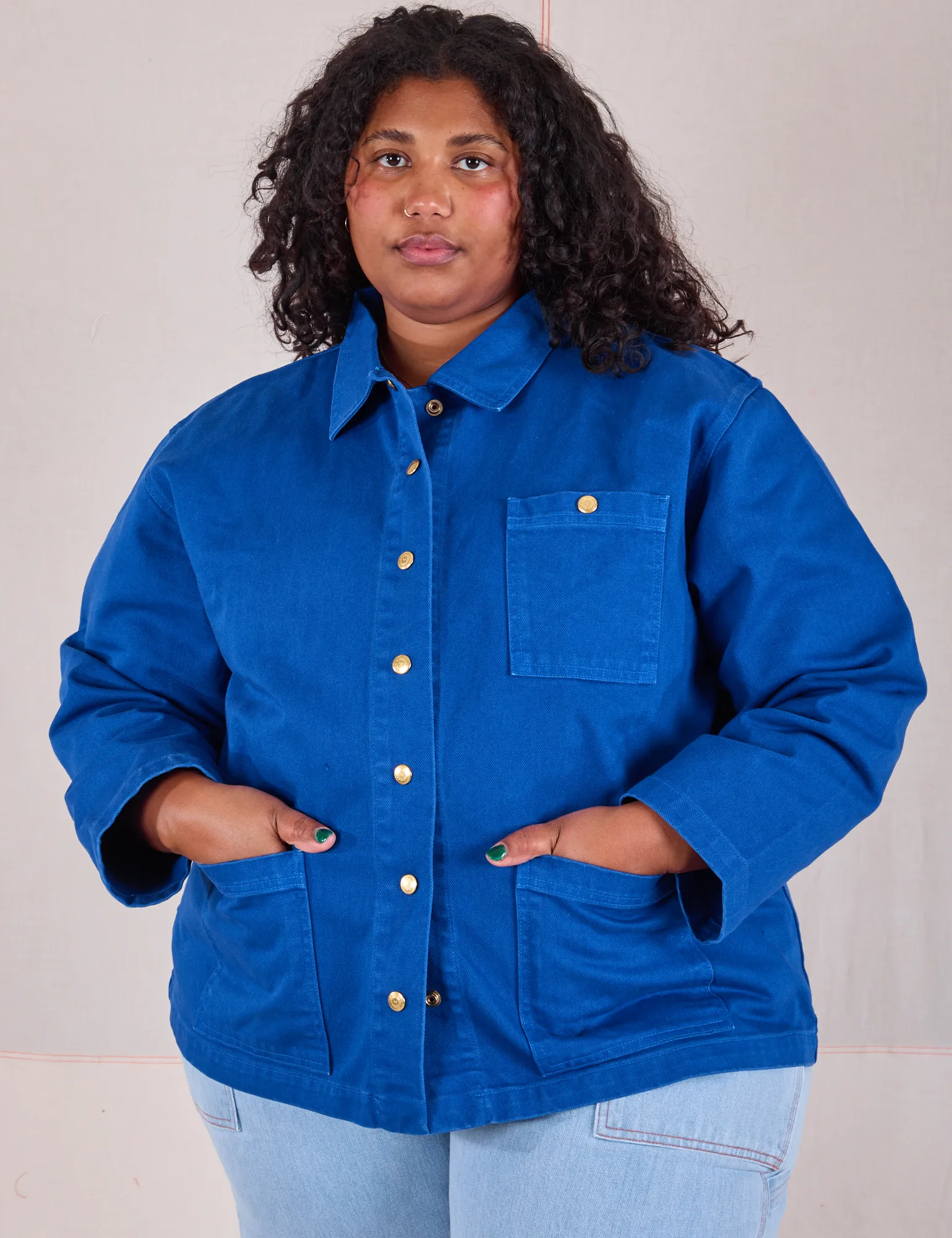 Denim Work Jacket - Royal Blue