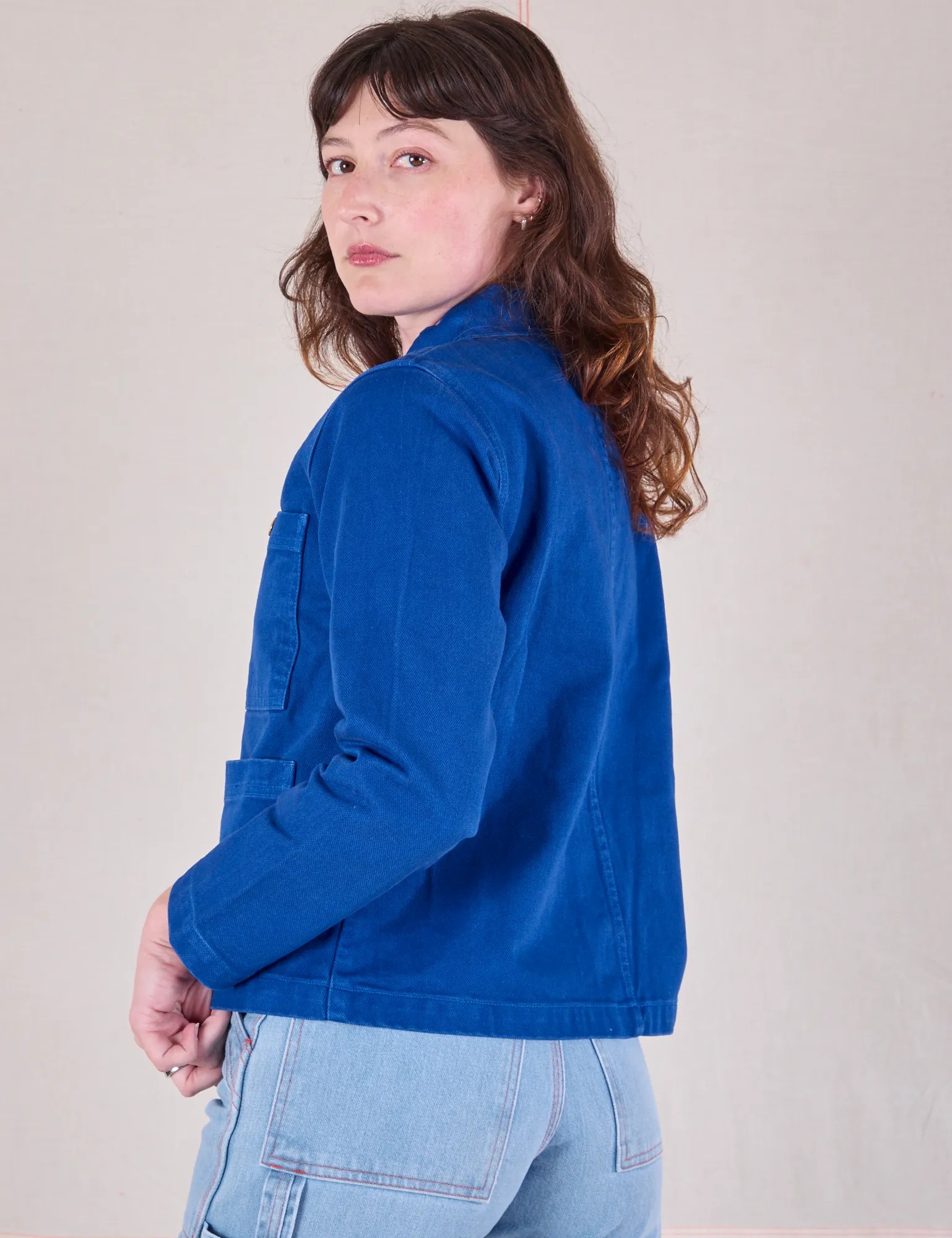 Denim Work Jacket - Royal Blue