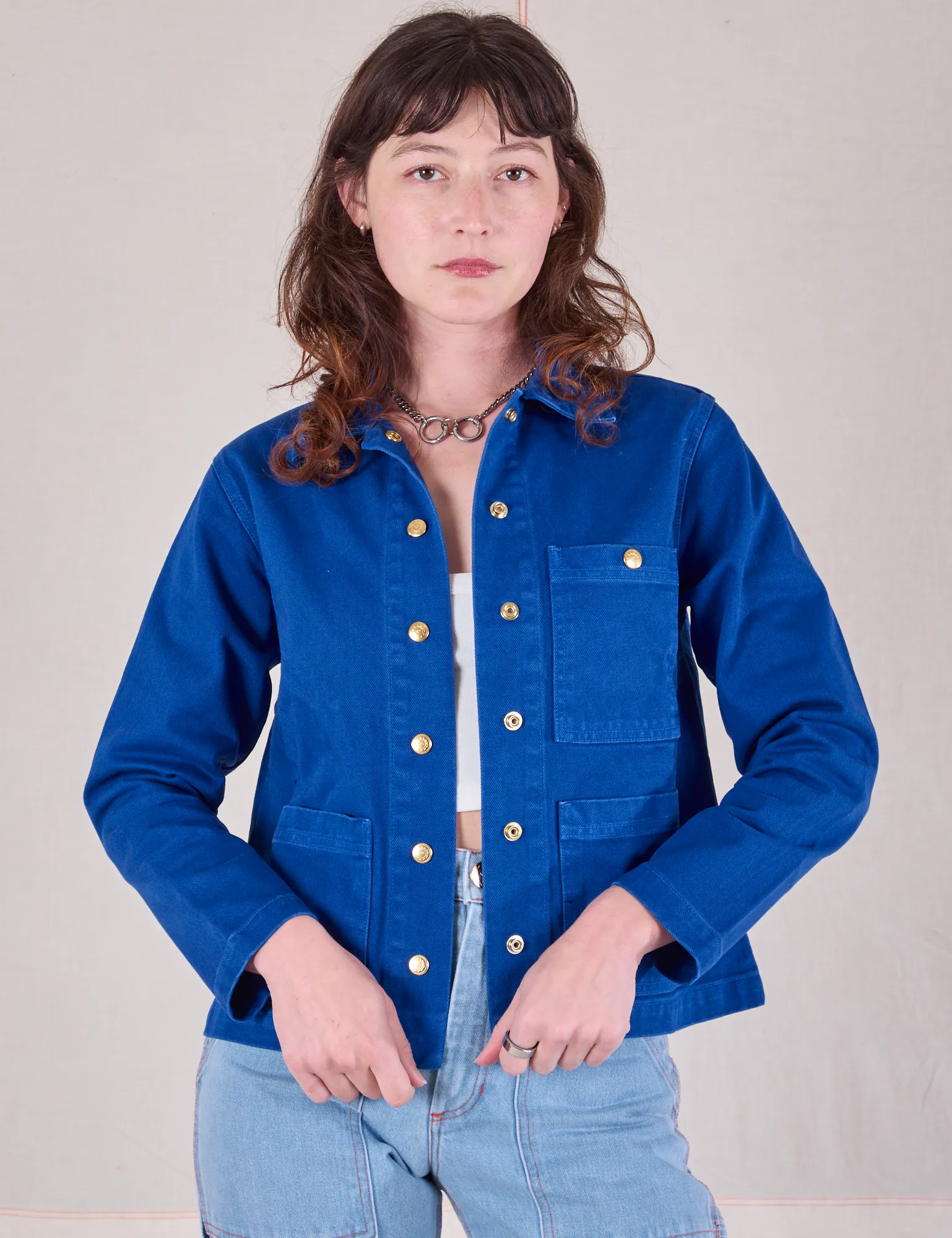 Denim Work Jacket - Royal Blue