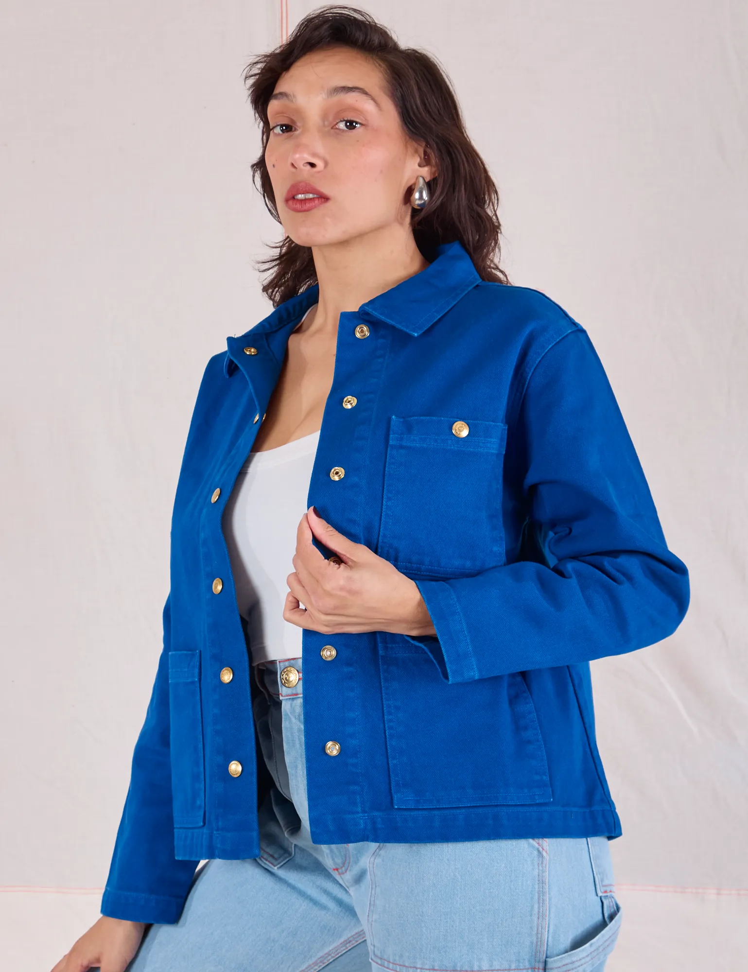 Denim Work Jacket - Royal Blue