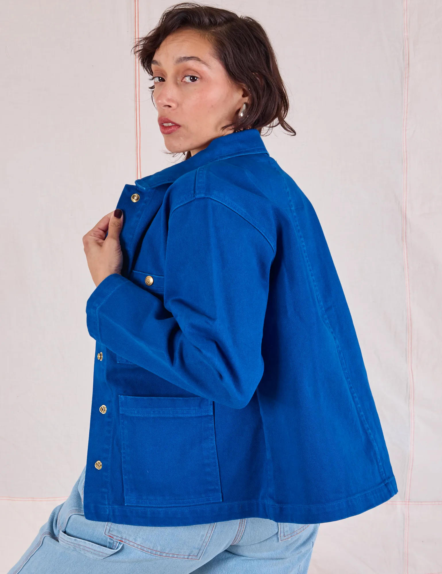 Denim Work Jacket - Royal Blue