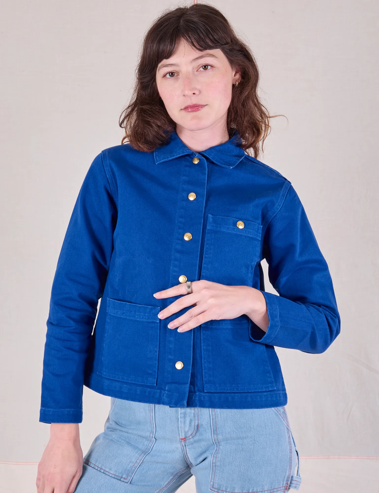 Denim Work Jacket - Royal Blue