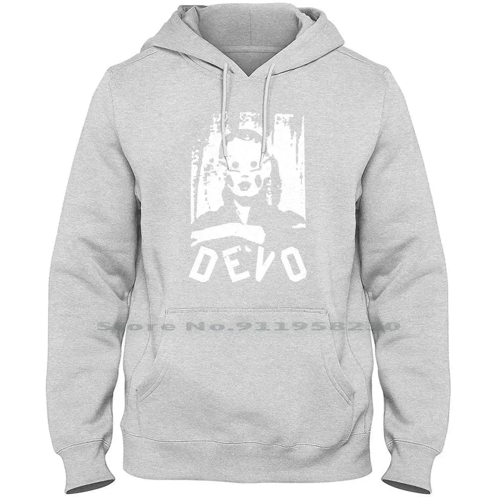 Devo Vintage Poster Hoodie – Casual Unisex Music-Inspired Sweater