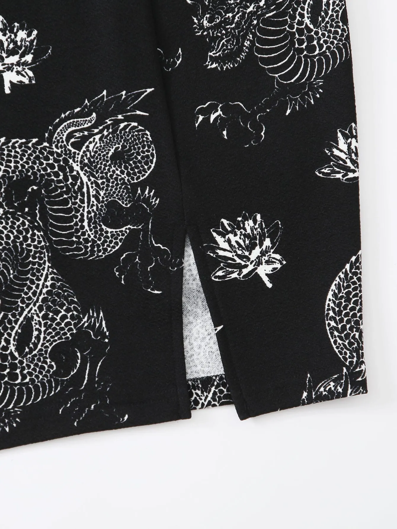 Floral Zipper Short Plus Size Skirt