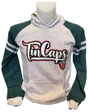 Fort Wayne TinCaps Waverly Oatmeal/Forest Colorblock Hooded Sweatshirt