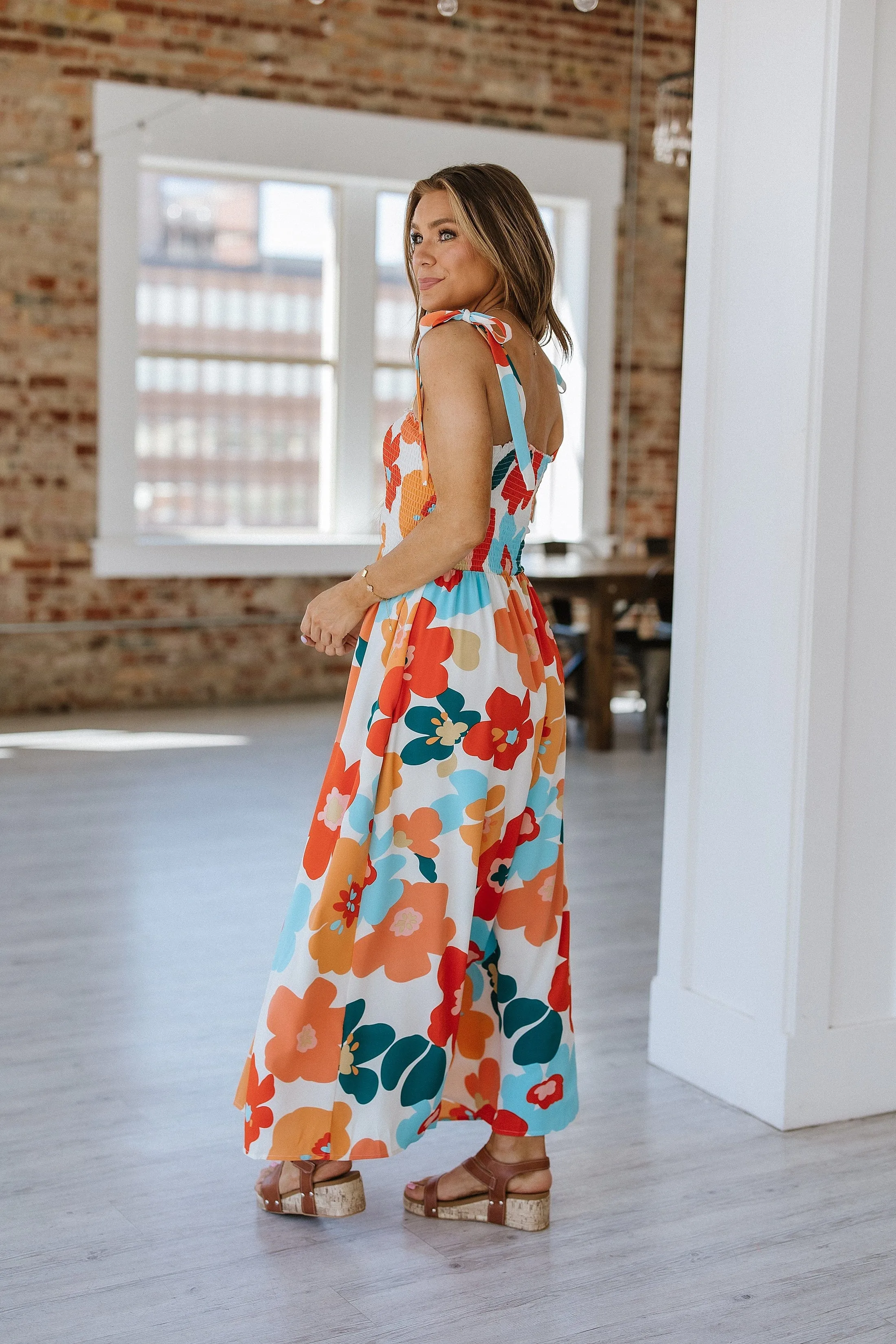 Genny Floral Print Maxi Dress | DROPSHIP