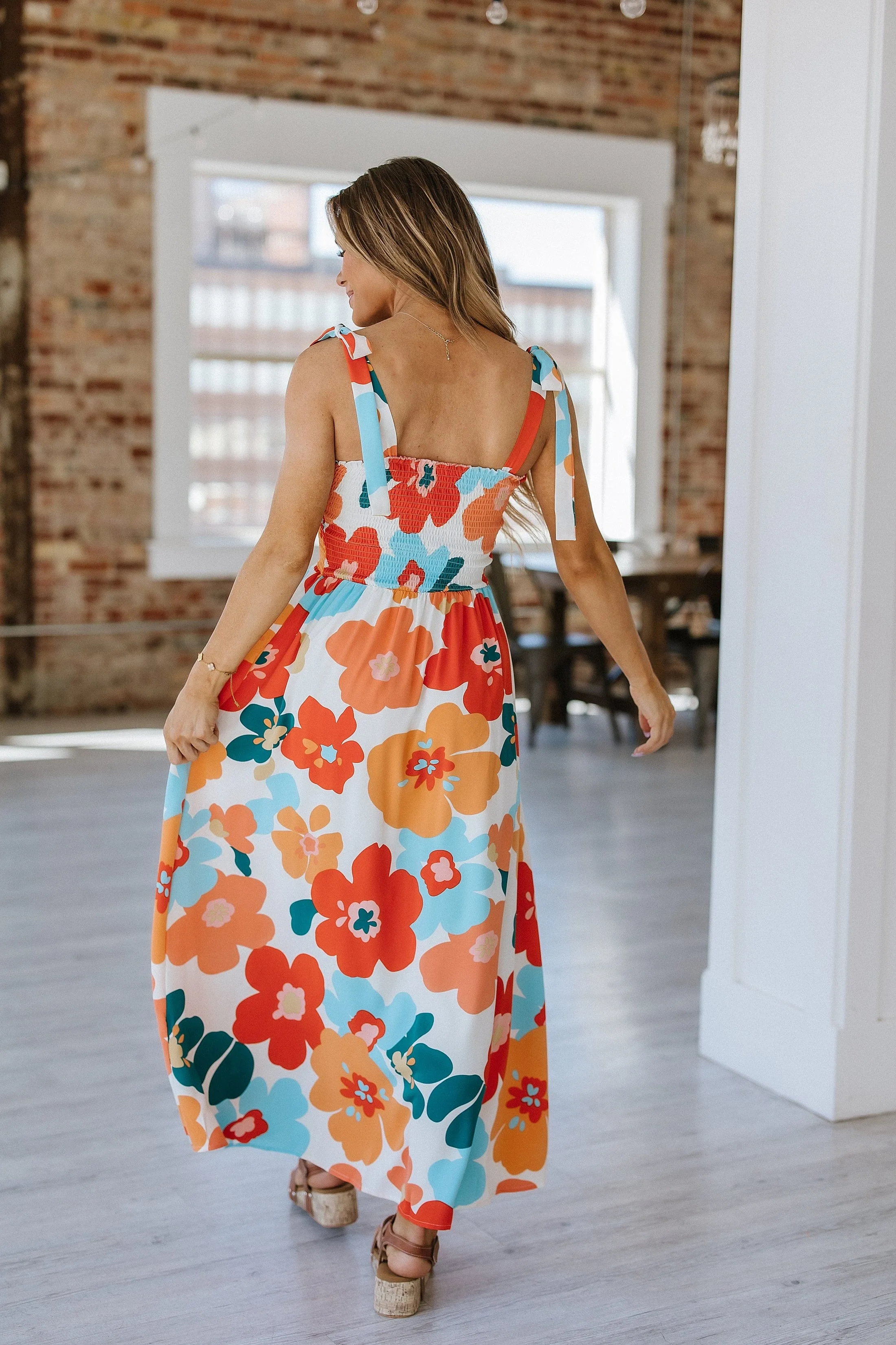 Genny Floral Print Maxi Dress | DROPSHIP