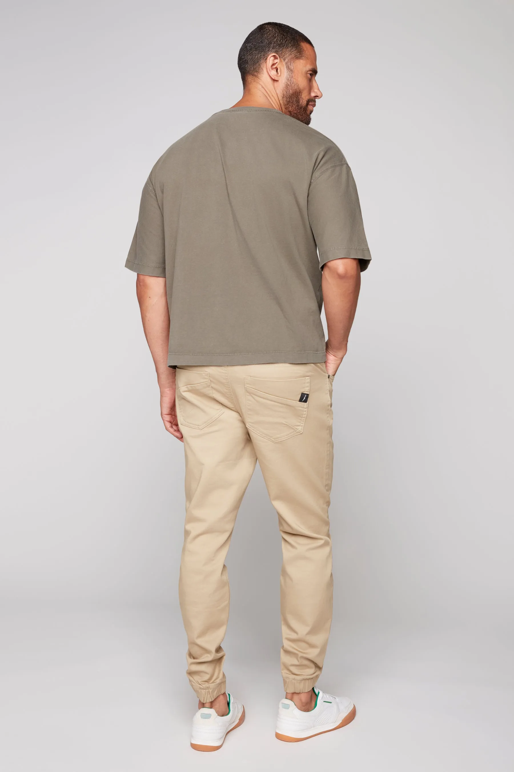 JAGGER - 5 Pocket Soft French Terry Classic Jogger - Tan