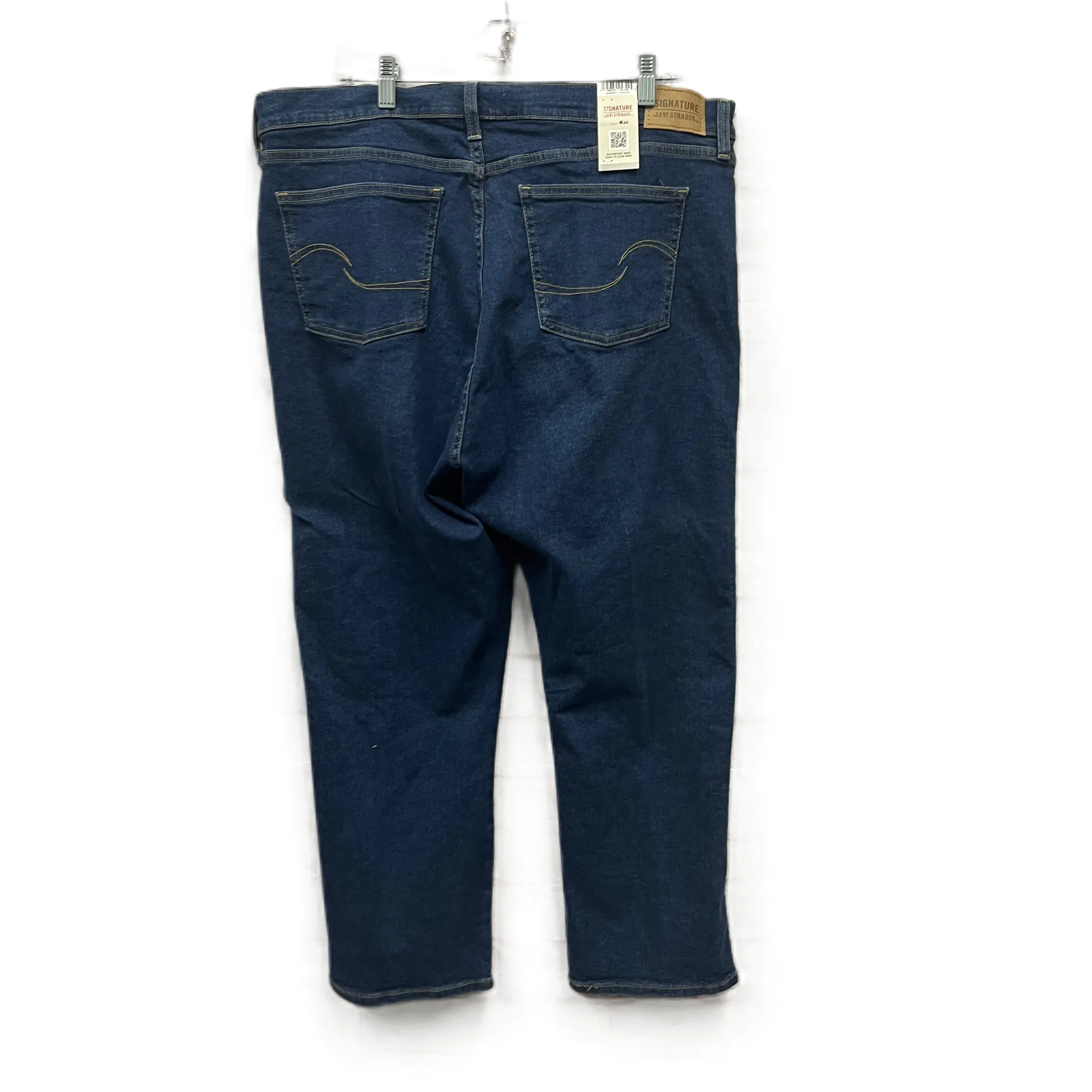 Jeans Straight By Levis Signature In Blue, Size: 20