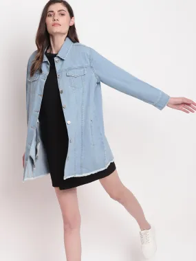 Light Blue Oversized Jacket