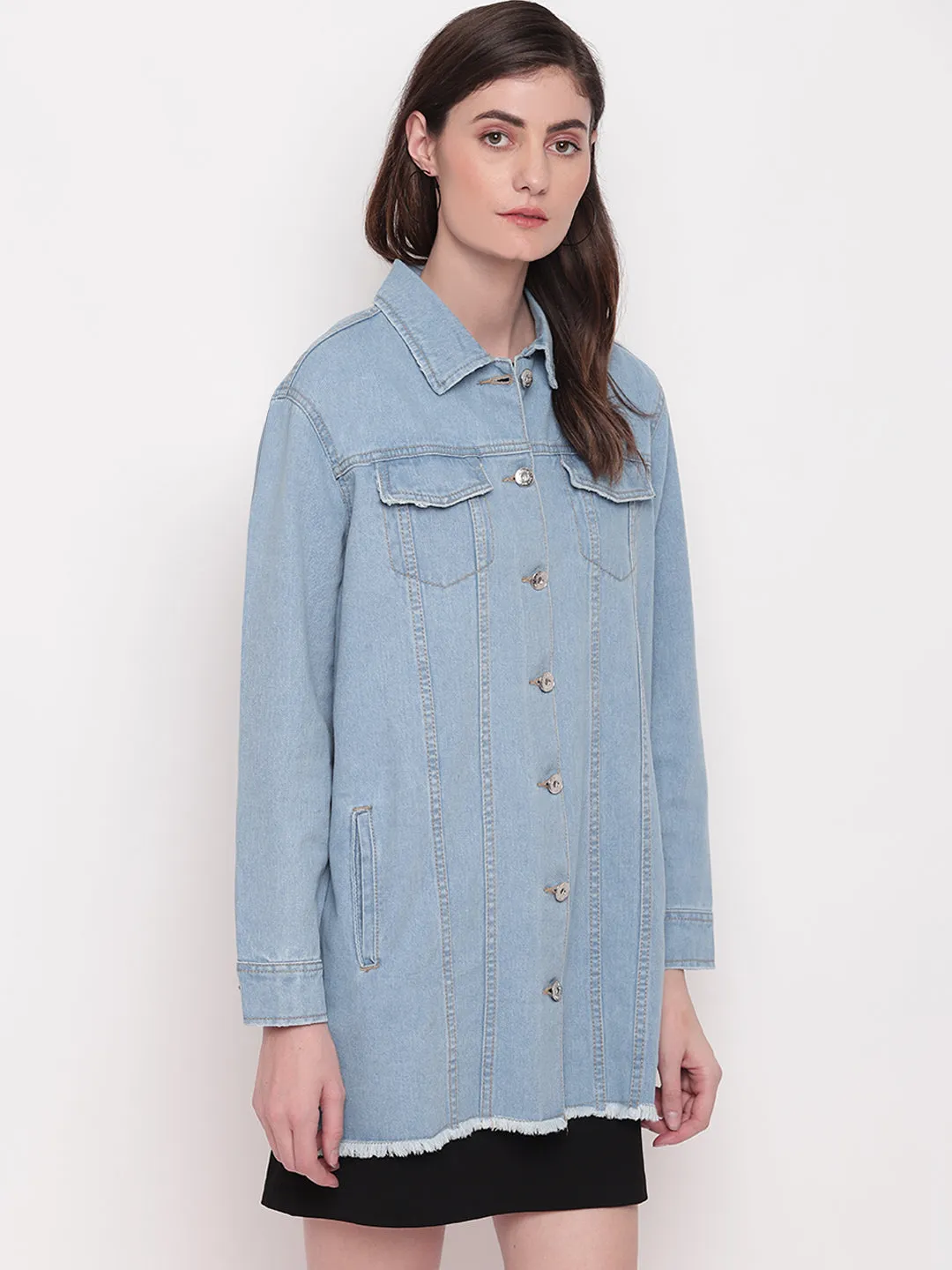 Light Blue Oversized Jacket