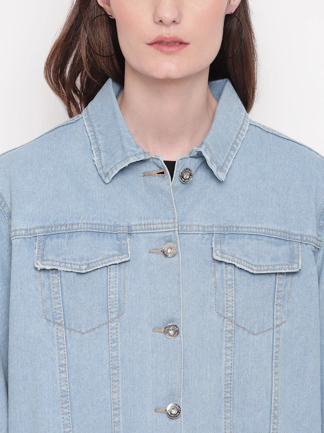 Light Blue Oversized Jacket