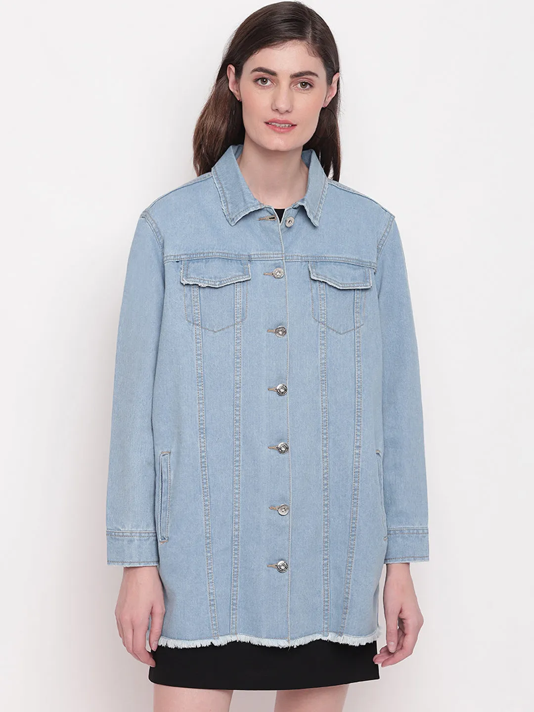 Light Blue Oversized Jacket