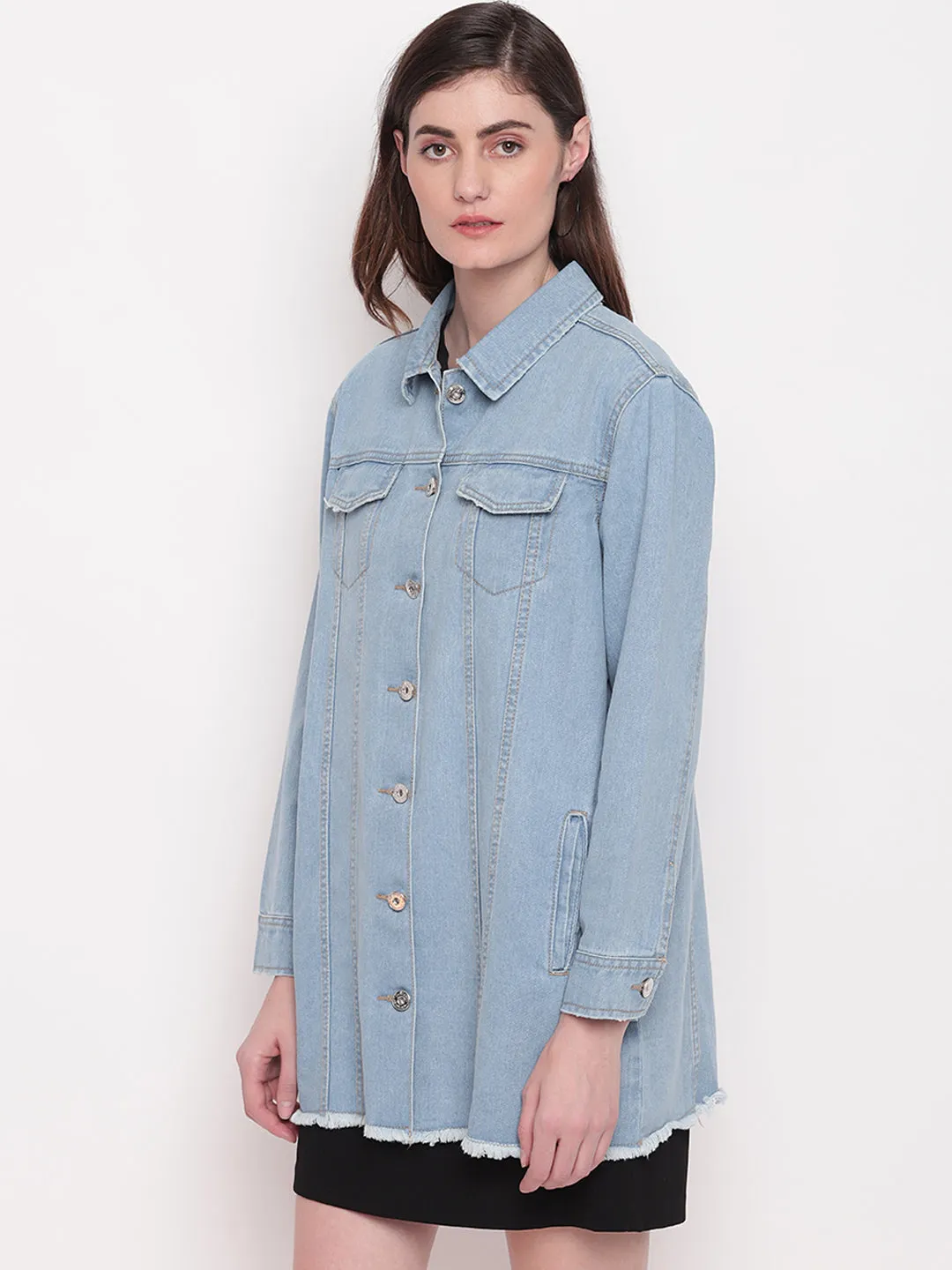 Light Blue Oversized Jacket