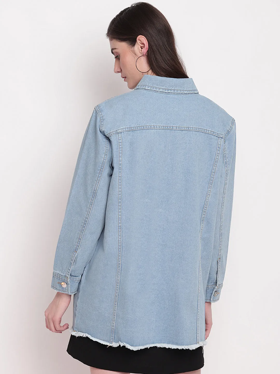Light Blue Oversized Jacket