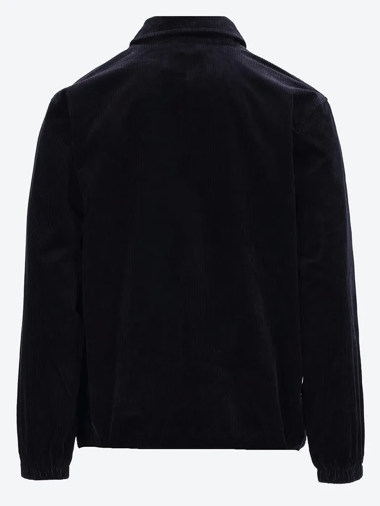 Lined windbreaker coach jacket